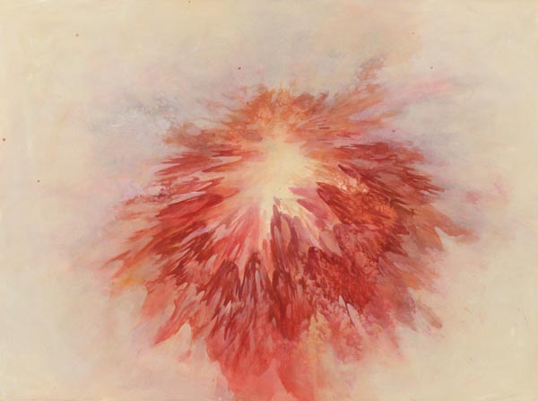 Nebula - Acrylic on Paper Painting by Brendan Monroe
