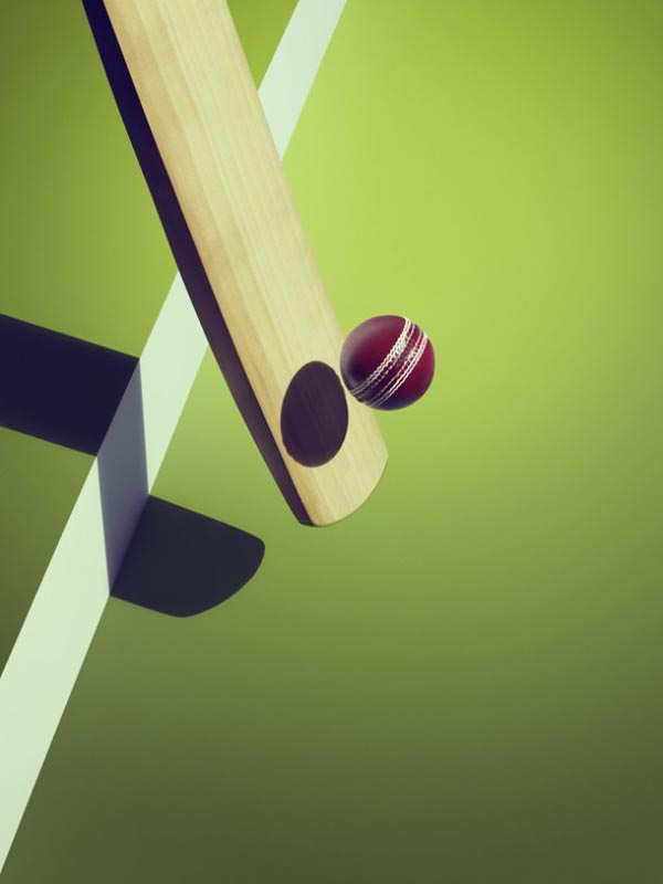 Sports and Surreal Shadows by Kelvin Murray - Cricket