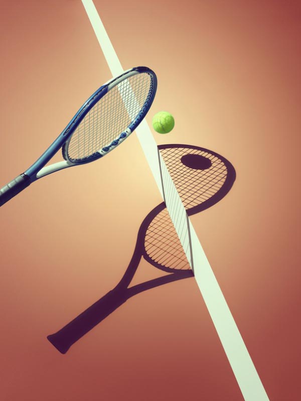 Sports and Surreal Shadows by Kelvin Murray - Tennis