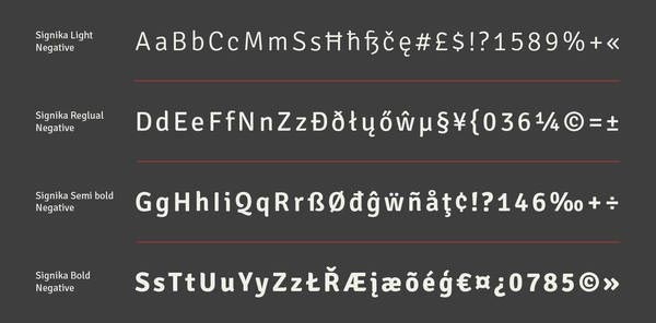 Signika Typeface