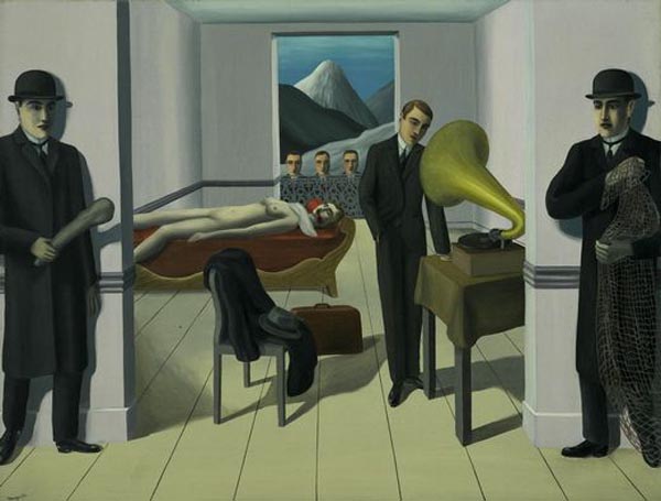 The Menaced Assassin by René Magritte