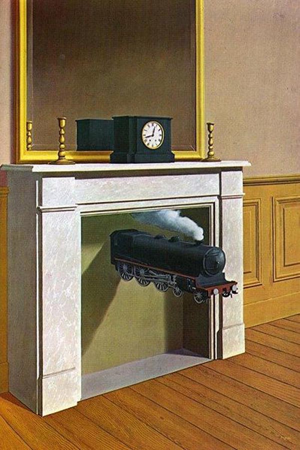 Time Transfixed - Surreal Painting by René Magritte