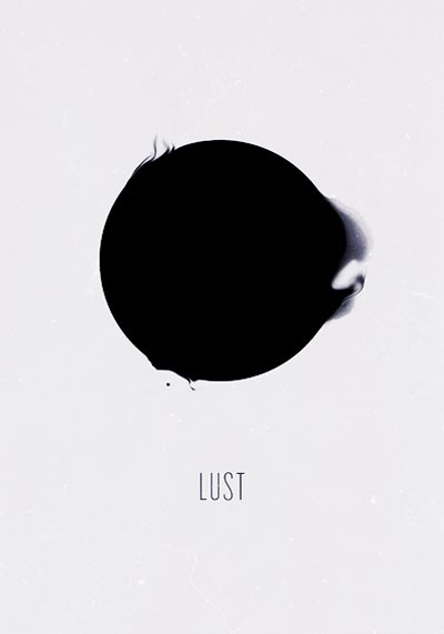 Lust - Seven Deadly Sins - Minimal Poster Series by Alexey Malina