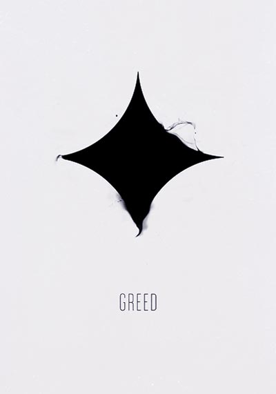 Greed - Seven Deadly Sins - Minimal Poster Series by Alexey Malina