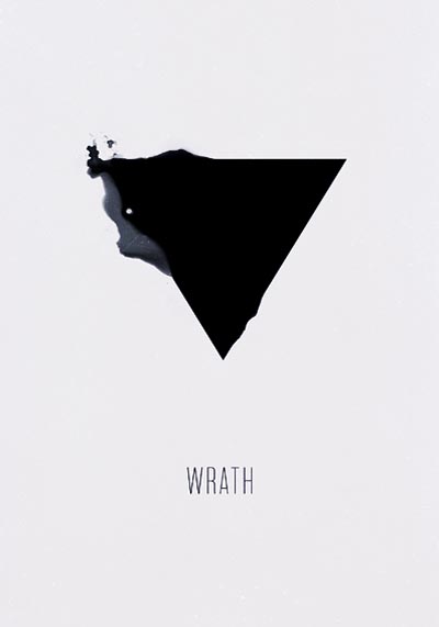 Wrath - Seven Deadly Sins - Minimal Poster Series by Alexey Malina