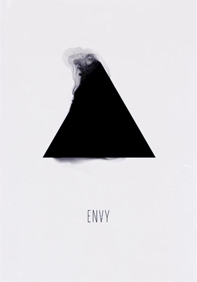 Envy - Seven Deadly Sins - Minimal Poster Series by Alexey Malina