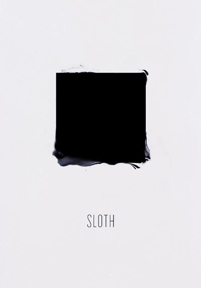 Sloth - Seven Deadly Sins - Minimal Poster Series by Alexey Malina