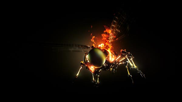 3D Design and Animation for Imaginary Vodka Brand Blazing Dragonfly Commercial