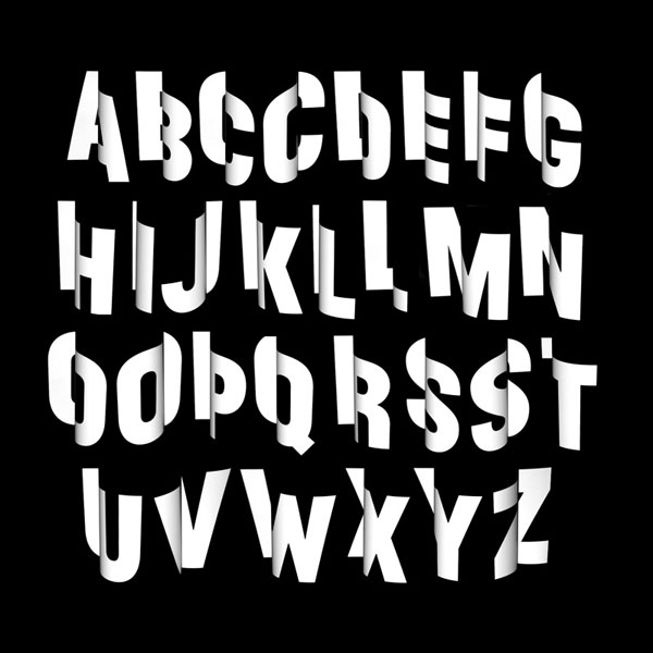 Alphabet Curve - Typography Project by Jessica Svendsen