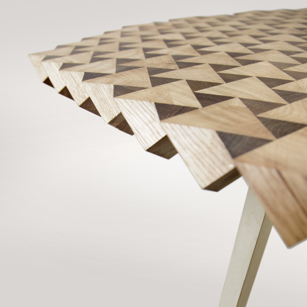 Atlas Dining Table with Geaometric Forms by The Fundamental Shop