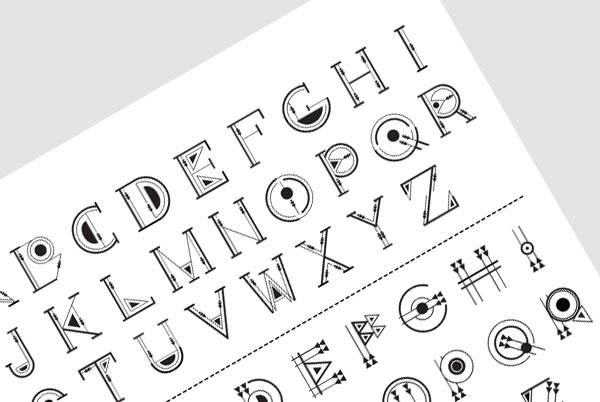 CS Zero - Letters - Graphic Experimental Typeface