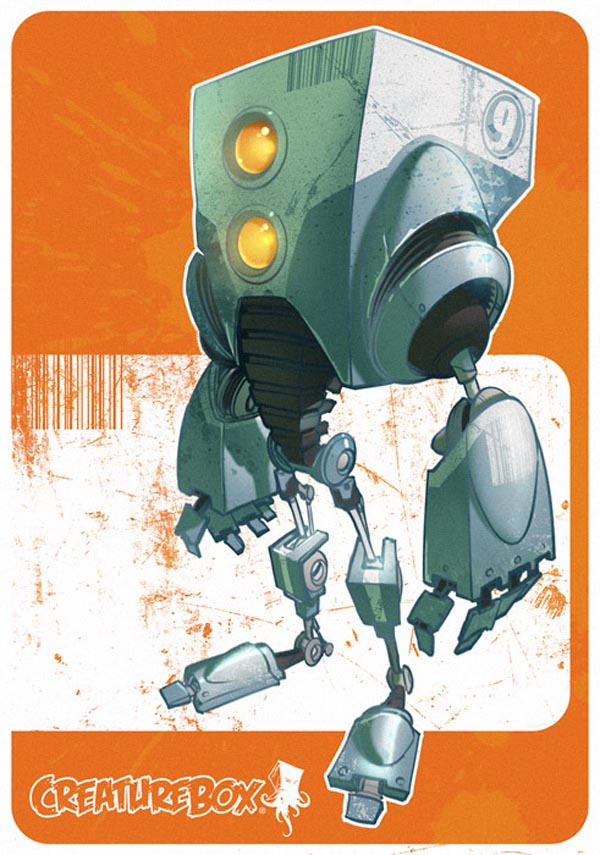 Robots Character Design and Illustration by CreatureBox