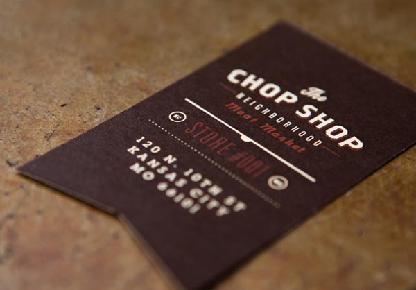 Chop Shop Business Card Design by Caleb Owen Everitt