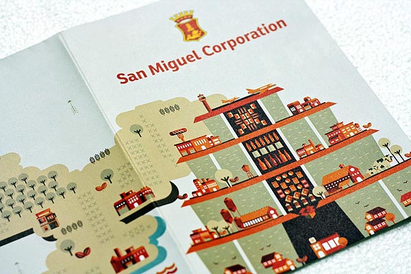 Editorial Illustrations for San Miguel Corporation by Inksurge