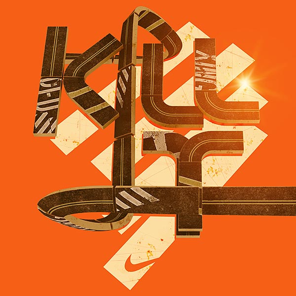 Graphic Artwork by Alex Varanese for Nike Running T-Shirt