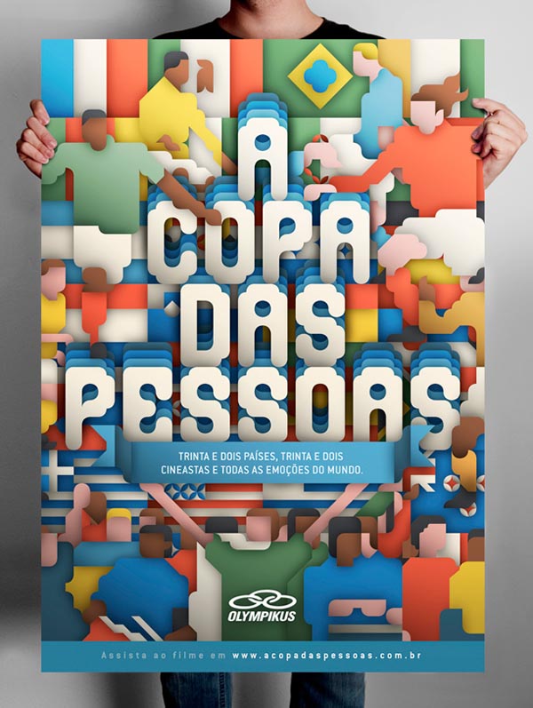 Illustrations and typography for documentary: A Copa Das Pessoas