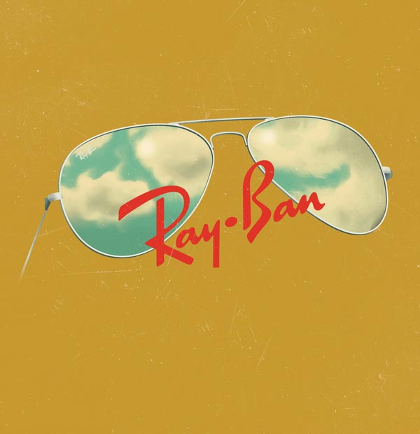 Ray Ban Glasses Illustration by Jack Hughes