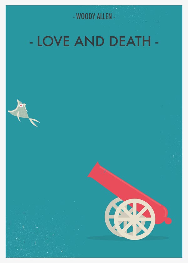 Love and Death - Woody Allen Movie Posters by Giulio Mosca