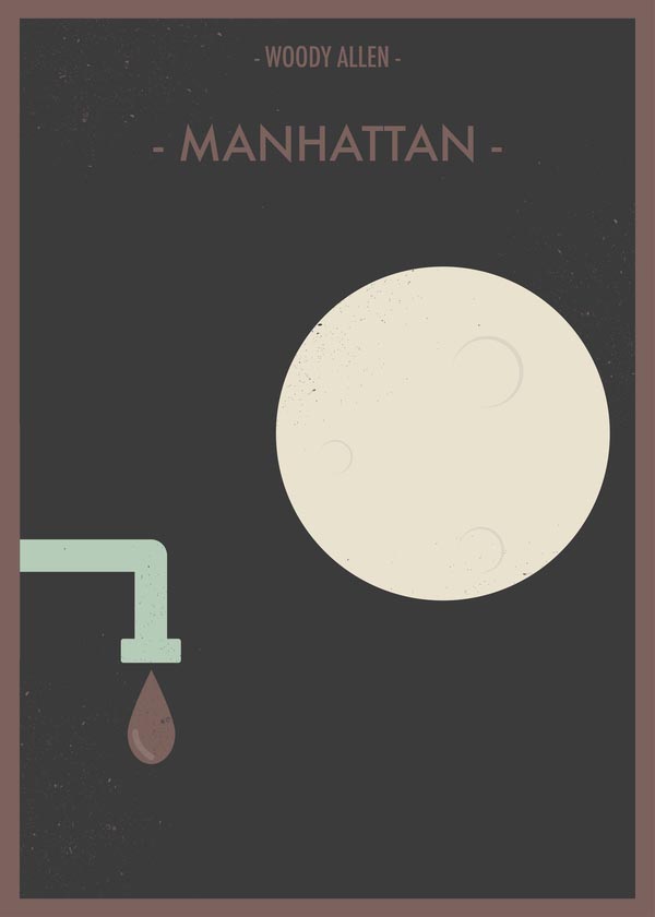 Manhattan - Woody Allen Movie Poster by Giulio Mosca