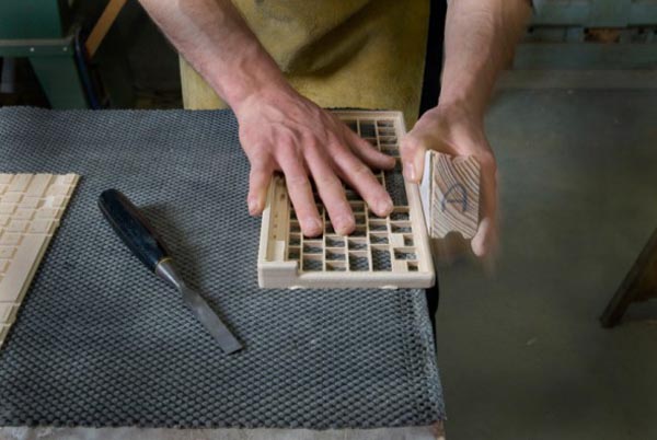 production of the Orée Board - a wooden portable wireless keyboard