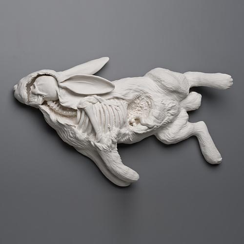 Casualty - handmade porcelain sculpture by Kate MacDowell