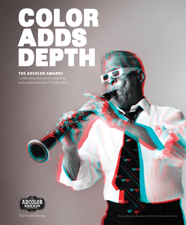 Charlie Gabriel - Clarinet Player Print - Pro Bono Campaign for AdColor "Color Adds Depth"