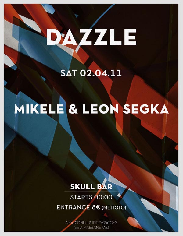 DAZZLE Party Poster Design by Hellopanos