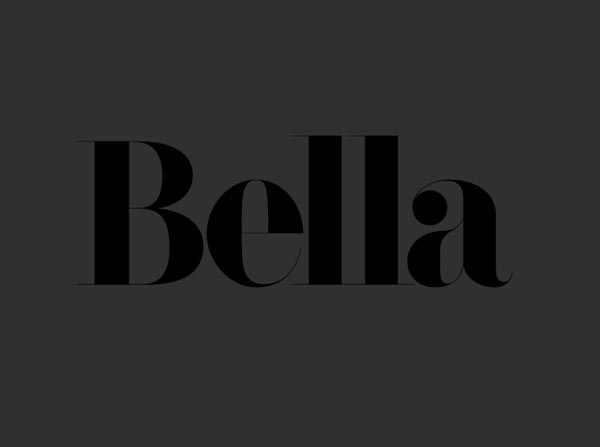 F37 Bella Font - Exclusive to HypeForType and designed by Rick Banks aka Face37