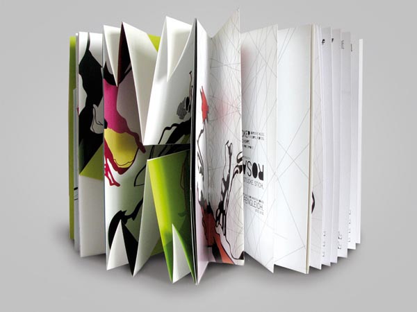 Folded Brochure by Britta Siegmund for an Artist