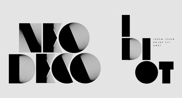 Font Neo Deco by designer Alex Trochut