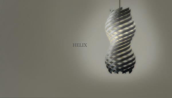 Helix Lamp Design Concept by Enrico Zanolla