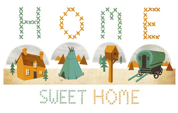 Home Sweet Home - Personal Illustration by Kerry Hyndman