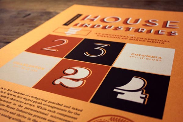 House Industries Poster by J Fletcher Design