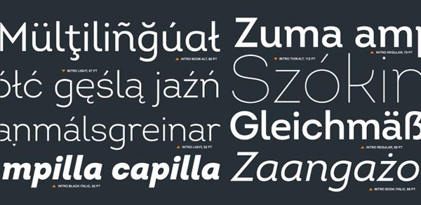 Intro Font Family by FontFabric
