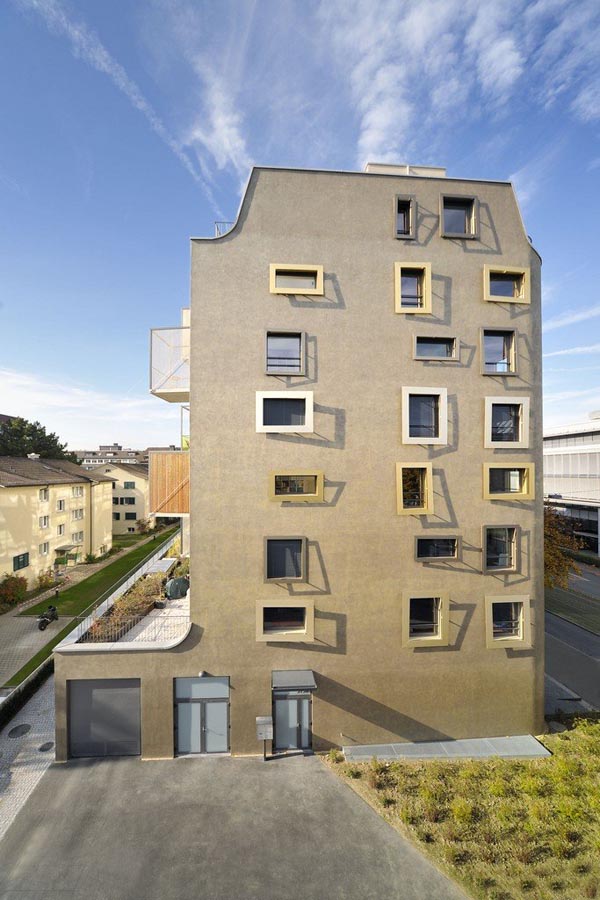 K.I.S.S. Apartment Building in Zurich, Switzerland by Camenzind Evolution