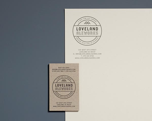 Loveland Aleworks - Stationery Design by Manual