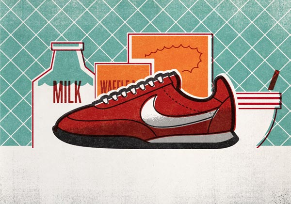 Nike Running Illustration by Matt Stevens for the Sole DXB in Dubai