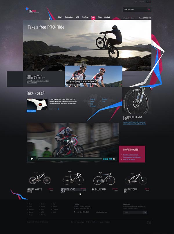 SKbike - Web Design by East2go