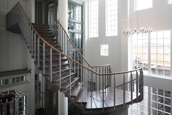 Spiral Staircase inside the Inntel Hotel Amsterdam-Zaandam by WAM Architecten
