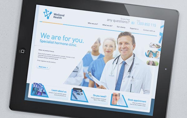 Wellend Health Website Design by Vision Trust