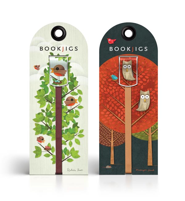 Birds and Owl Unique Illustrated Bookmarks by Modern8