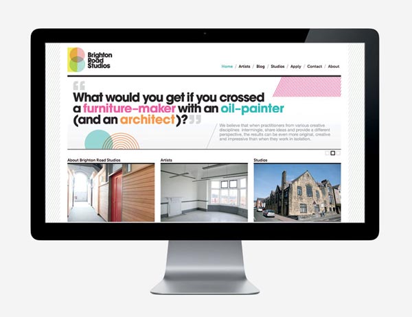 Brighton Road Studios - Web Design by Glad