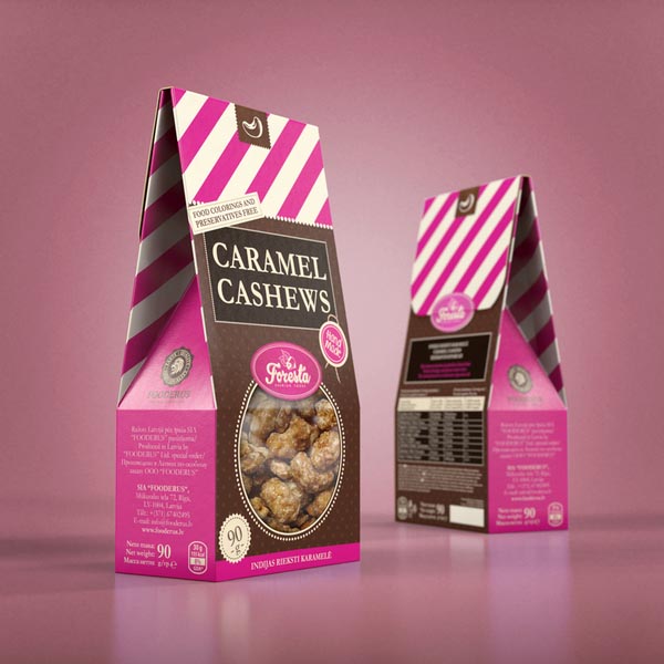 Caramel cashews - Sugar nuts Package Design by Studio43