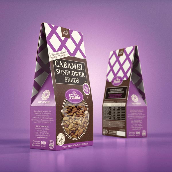 Caramel sunflower seeds - Sugar nuts Package Design by Studio43