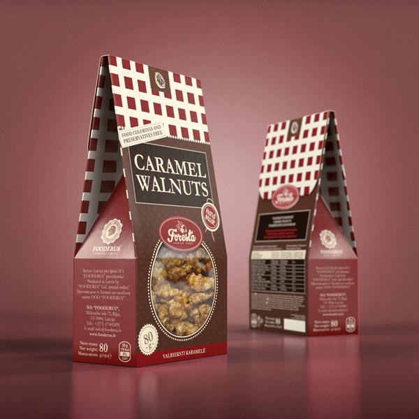 Caramel walnuts - Sugar nuts Package Design by Studio43