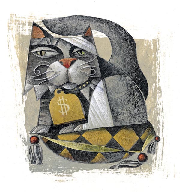 Cat Illustration for Reader’s Digest by Sara Tyson