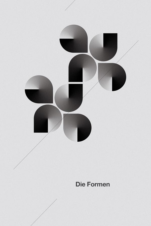 Modern Graphic Artwork of Geometric Shapes by ngrafik