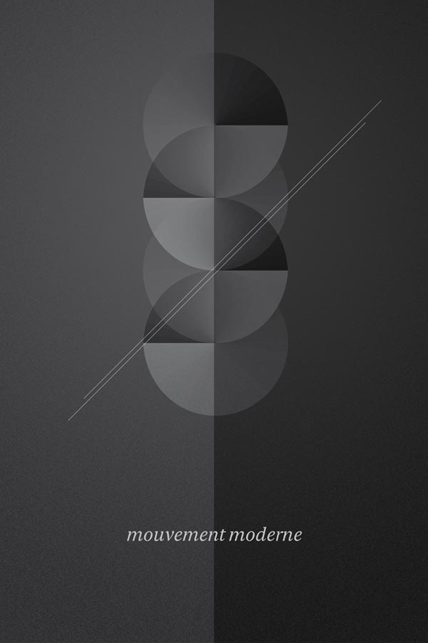 Simple Graphic Artwork of Geometric Shapes by ngrafik