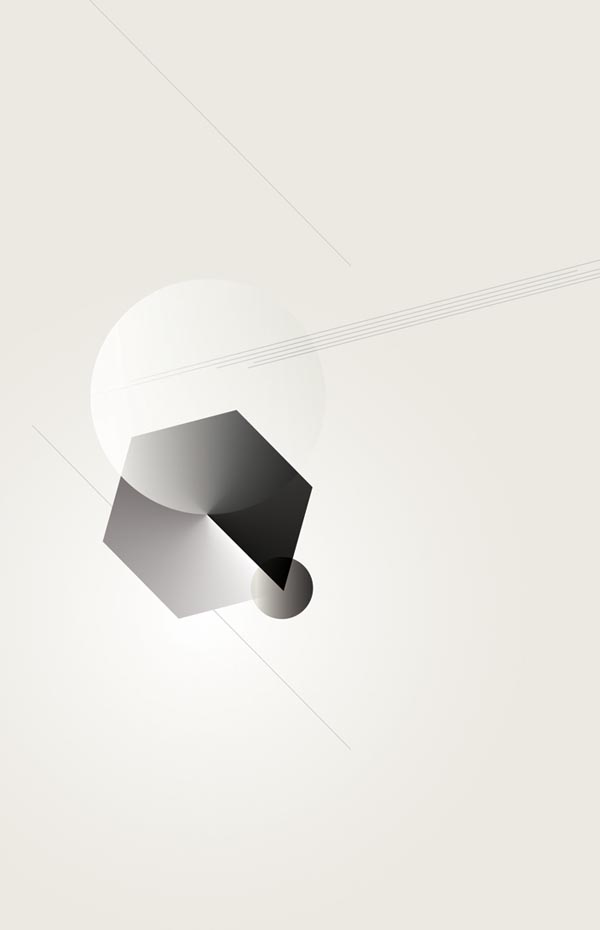 Graphic Digital Artwork of Geometric Shapes by ngrafik