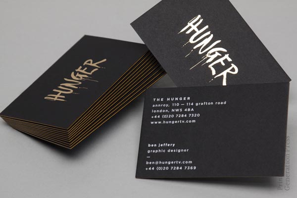 Hunger Business Cards